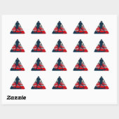Sticker Triangulaire Patriotic USA Hope Graphisme Art Design (Feuille)