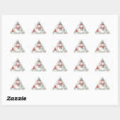 Sticker Triangulaire Pattern Scandinavian Snowman (Feuille)