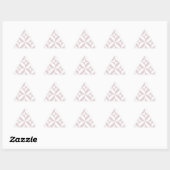 Sticker Triangulaire Patters de Lilac Purple (Feuille)