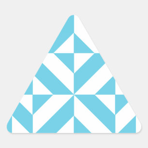 Sticker Triangulaire Patters de Ocean Blue Geometric Deco
