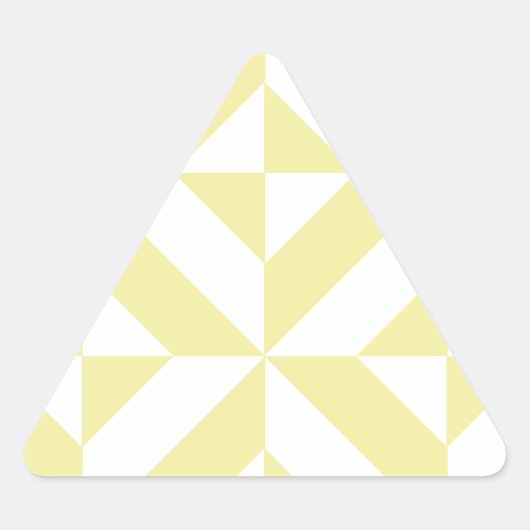 Sticker Triangulaire Patters de Pale Yellow (Devant)