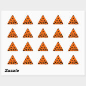 Sticker Triangulaire Patterson sur orange (Feuille)