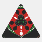 Sticker Triangulaire "Peace : with Shield Emblem" (Devant)