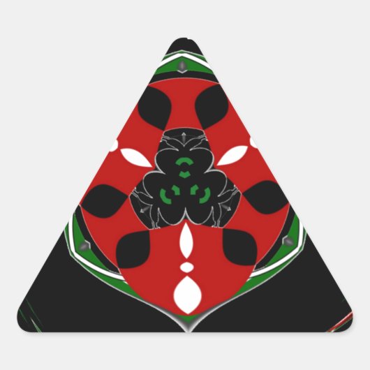 Sticker Triangulaire "Peace : with Shield Emblem" (Devant)