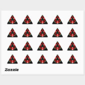 Sticker Triangulaire "Peace : with Shield Emblem" (Feuille)