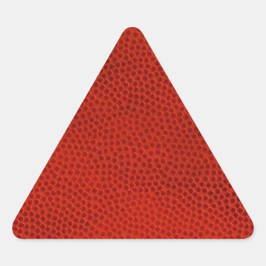 Sticker Triangulaire Peau de texture de gros plan du basket (Devant)