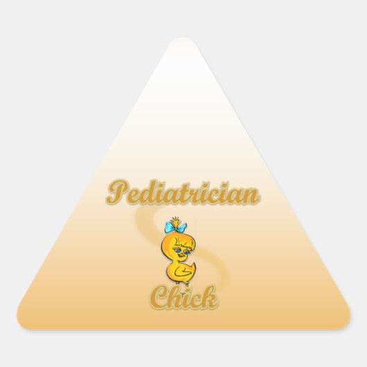 Sticker Triangulaire Pédiatre Chick (Devant)