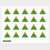 Sticker Triangulaire Peinture Abstraite (Feuille)