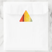 Sticker Triangulaire Peinture Abstraite rouge moderne (Sac)