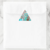 Sticker Triangulaire Peinture florale (Sac)