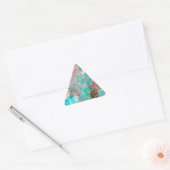 Sticker Triangulaire Peinture florale (Enveloppe)