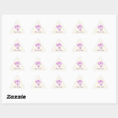 Sticker Triangulaire Pensée aquarelle (Feuille)