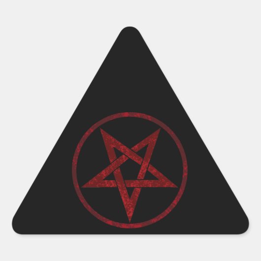 Sticker Triangulaire Pentagram Red Devil (Devant)