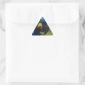 Sticker Triangulaire perroquet de blauaras (Sac)
