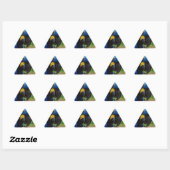 Sticker Triangulaire perroquet de blauaras (Feuille)