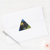 Sticker Triangulaire perroquet de blauaras (Enveloppe)