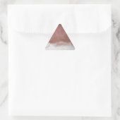 Sticker Triangulaire personnalisé de luxe rose et blanc (Sac)