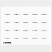 Sticker Triangulaire Personnaliser (Feuille)