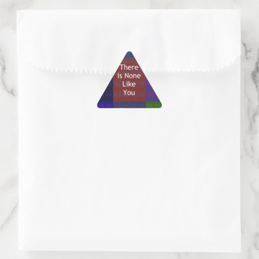 Sticker Triangulaire Personne ne vous aime (Sac)