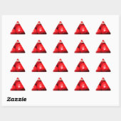 Sticker Triangulaire Photo de Cherries (Feuille)