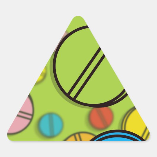 Sticker Triangulaire Pilules brillantes (Devant)