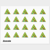 Sticker Triangulaire Pilules brillantes (Feuille)