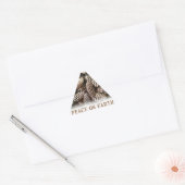 Sticker Triangulaire Pin De Vacances Classique Paix Cône Sur Terre (Enveloppe)