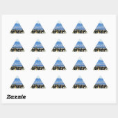 Sticker Triangulaire Pingouins empereurs (Feuille)