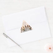 Sticker Triangulaire Pink Bridal Bliss Celebrate Love Happiness Wedding (Enveloppe)