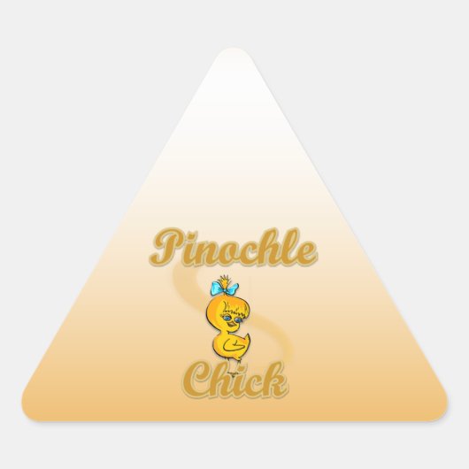Sticker Triangulaire Pinochle Chick (Devant)
