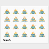 Sticker Triangulaire Piscine d'eau fête d'été (Feuille)