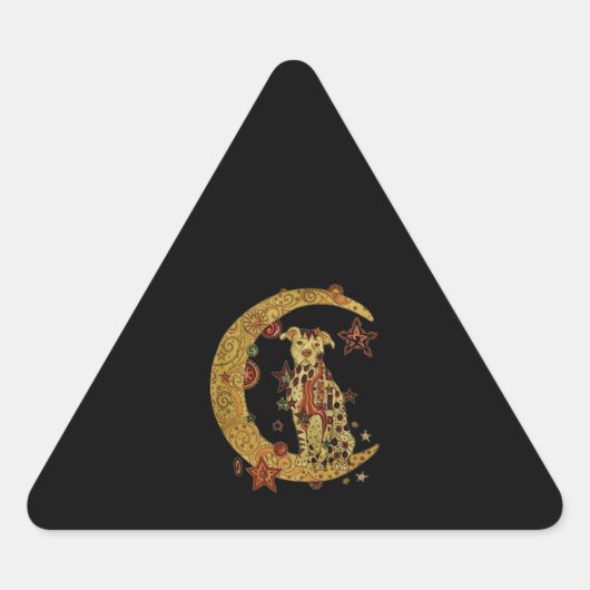 Sticker Triangulaire Pitbull (Devant)