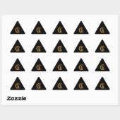Sticker Triangulaire Pitbull (Feuille)