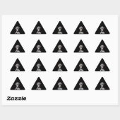 Sticker Triangulaire Pitbull (Feuille)