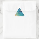 Sticker Triangulaire Plage en Grèce (Sac)