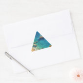 Sticker Triangulaire Plage en Grèce (Enveloppe)