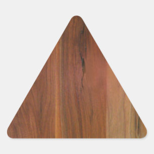 Sticker Triangulaire Plancher en bois foncé