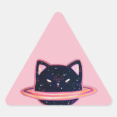 Sticker Triangulaire Planète Chat (Devant)