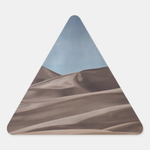 Sticker Triangulaire Pluie sur les grandes dunes de sable