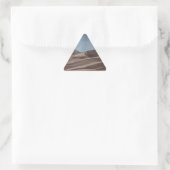 Sticker Triangulaire Pluie sur les grandes dunes de sable (Sac)