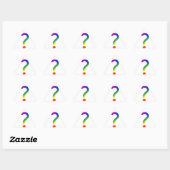 Sticker Triangulaire Point d'interrogation Rainbow (Feuille)
