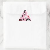 Sticker Triangulaire Polka rose (Sac)