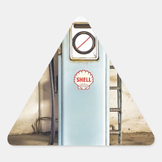 Sticker Triangulaire pompe à essence (Devant)