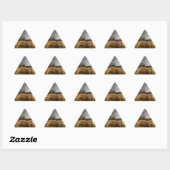 Sticker Triangulaire Poney miniature blond / Cheval (Feuille)