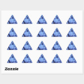 Sticker Triangulaire Pop Musicians Blue Purple Art Imprimer (Feuille)