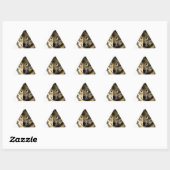 Sticker Triangulaire Portrait Wolf (Feuille)