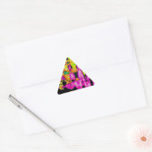 Sticker Triangulaire Poster d'art Abstrait Neon Glitch Imprimer (Enveloppe)