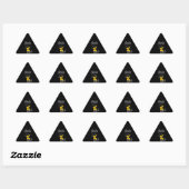 Sticker Triangulaire Poussin #4 de cricket (Feuille)