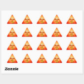 Sticker Triangulaire Poussin #5 de chimie (Feuille)