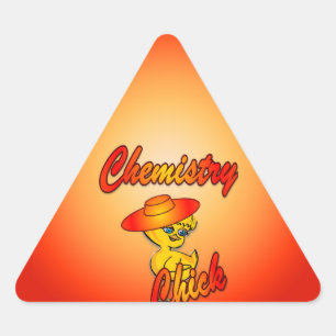 Sticker Triangulaire Poussin #5 de chimie